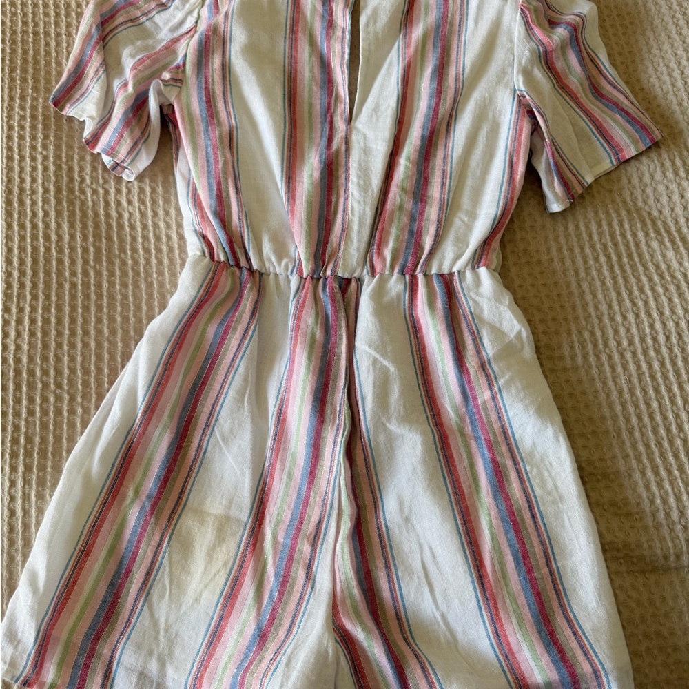 Striped Wrap Romper - image 2